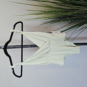 NWT Revel Rey Daphne One Piece in Jade Green